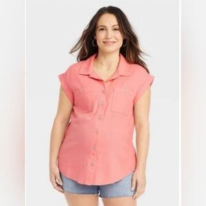 Isabel Linen Maternity Top